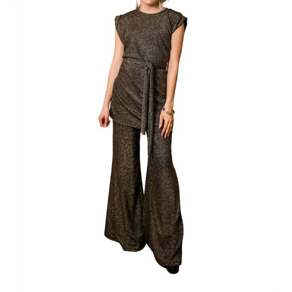 JENNAFER GRACE aura tunic & palazzo pants set in multi